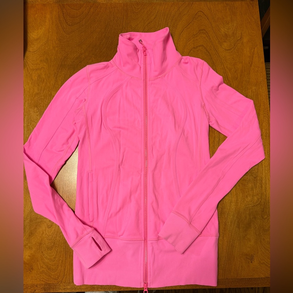 LULULEMON zip jacket | women size 6 | bright pink